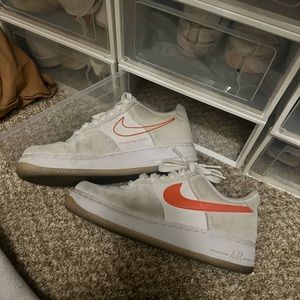 Coral Air Force ones